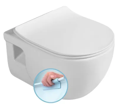 Produktbild von Sapho BRILLA Hänge-WC, Rimless, 36,5x53cm, weiß