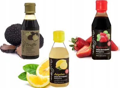 Produktbild von Messino Balsamico Creme 3er Set (3 × 250 ml) – Trüffel, Zitrone, Erdbeere – Verschiedene Geschmacksrichtungen