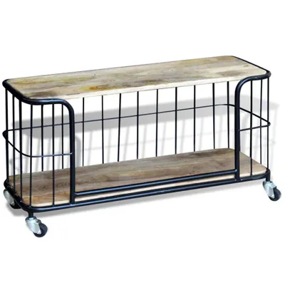 Produktbild von vidaXL TV-Schrank Massivholz Mango 100x40x45 cm