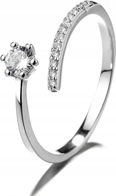 Obrázek produktu pro Stříbrný dámský zásnubní prsten REGULAR RING Universal CRYSTALS
