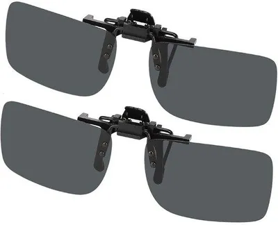 Produktbild von Sonnenbrille - gepolarisiertes Clip-on - randlose Sonnenbrille - uni - 2 Stück - für Korrektur von Myopie