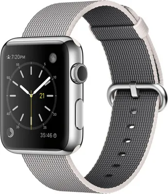 Produktbild von Apple MQVH2ZM/A, Band, Smartwatch, Weiß, Apple, Watch 38mm, Nylon