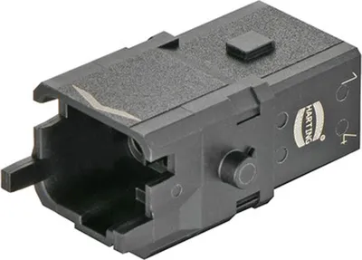 Produktbild von "Han 1A Kompaktsteckverbinder Stifteinsatz (M) Crimpanschluss, 5-polig+PE 400V, 10A"