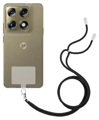 Image de Cazy Coque avec Cordon compatible avec Motorola Signature Coque avec Cordon – Coque Flexible – Transparent