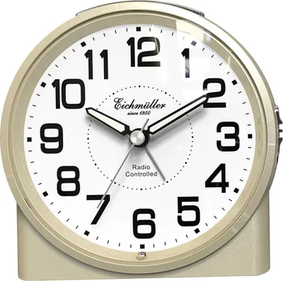 Produktbild von Eichmüller Funkwecker goldfarben 9890-10  ablesbar