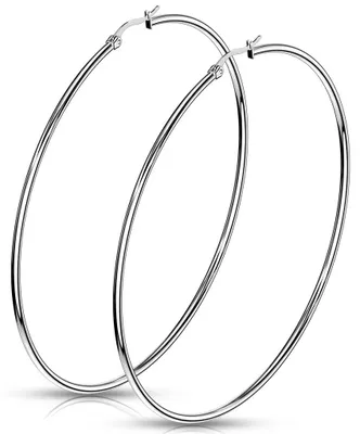 Produktbild von Creolen Ohrringe aus Edelstahl 75 mm