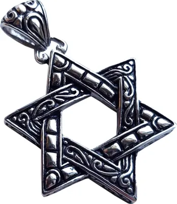 Produktbild von Edelstahl Anhänger aus 316L Pentagramm