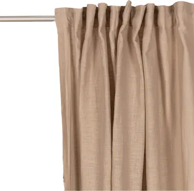 Produktbild von Bio Gardine Bio Baumwolle Leinen Leinenstruktur uni sand 140x270cm