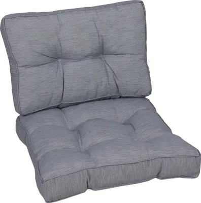 Produktbild von GO-DE Textil, Set Lounge Ersatzkissen 60x60, uni hellgrau,30803-1734
