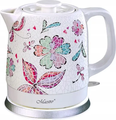 Zdjęcie produktu dla Czajnik Ceramiczny Maestro 1,5L Obrotowe Dno 360° Automatyczne Wyłączanie + Wskaźnik