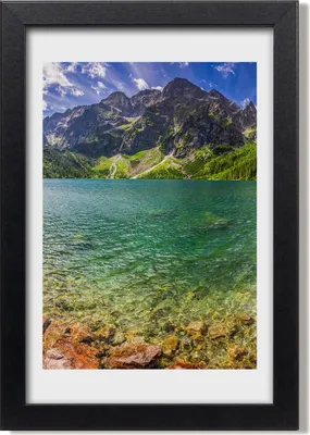 Produktbild von Bild 20x30 MDF-Rahmen, Wandkunst Seeauge der Tatra-Berge