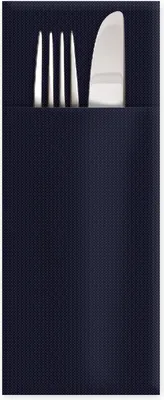 Produktbild von 50 Servietten Bestecktaschen CutleryStar PAP 38x32 cm schwarz 2-lagig
