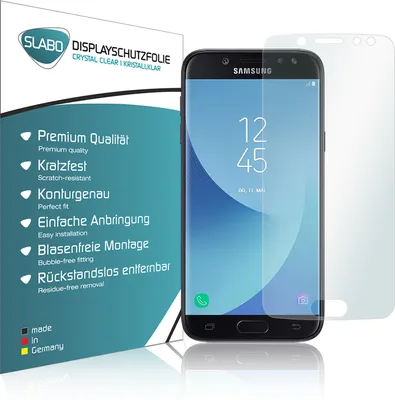 Produktbild von 2x Slabo Displayschutzfolie für Samsung Galaxy J5 (2017) SM-J530F KLAR "Crystal Clear" (verkleinerte Folien) Displayfolie Schutzfolie Folie