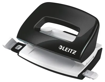 Produktbild von Leitz 50601095, 10 Blätter, Schwarz, Weiß, Kunststoff, 8 cm, 5,5 mm, A4, A5, A6, Folio, US-Quart, 8 x 8 x 8cm