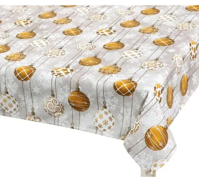 Immagine prodotto di Tovaglia NATALE - 100x100 cm - Oro,Grigio