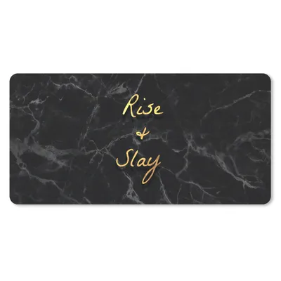 Produktbild von MuchoWow® Mauspad Mousepad Zitate - Sprichwörter - Gold - Marmor 60x30 cm - Mousepads - Maus Mat - Pad - Mausunterlage - Nachhaltig