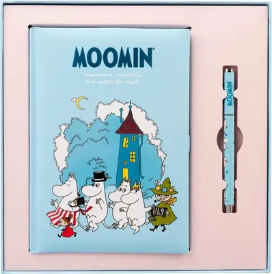 Immagine prodotto di Blocco Note A5 Con Penna Muminki Per Bambini Quaderno A Righe In Scatola Regalo