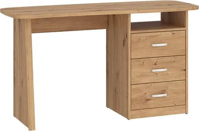 Produktbild von Schreibtisch Adam mit 3 Schubladen und einem Regal