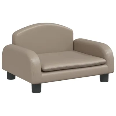 Produktbild von vidaXL Hundebett Cappuccino-Braun 50x40x30 cm Kunstleder