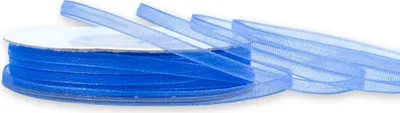 Produktbild von Organzaband 3mm x 50m Rolle Blau