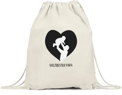 Produktbild von Weltbester Papa Turnbeutel Gymsack Spruch Liebe Vatertag Geschenkidee Bester Papa Dad