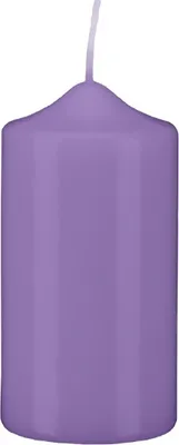 Produktbild von Stumpen Kerzen Veilchen 30 x Ø 8 cm, 6 Stück getauchte Stumpenkerzen mit Spitzkopf in RAL Qualität