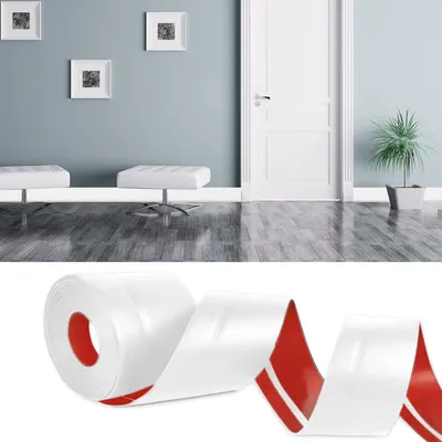 Produktbild von Sockelleiste selbstklebend, flexibel, 6 m x 77 mm, für Küche und Bad