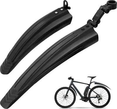 Produktbild von Fahrrad Schutzblech Set, Verstellbare Universal Rennrad Vorne Hinten Fahrrad Schutzblech Mountainbike Fahrrad Kotflš¹gel Steckschutzblech Zubeh?r fš¹r MTB Citybike 20-26 Zoll R?der