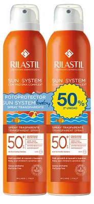 Produktbild von Rilastil Sun System Baby Transparent Spray Duplo 2x200ml