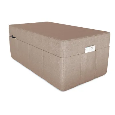 Immagine prodotto di POKAR copertura per materasso pieghevole in 3 parti materasso pieghevole per ospiti letto da campeggio letto pieghevole, dimensioni: copertura 120 x 195, colore: beige
