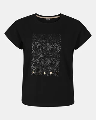 Produktbild von Damen-Baumwoll-T-Shirt Kilpi JERSIE-W, SCHWARZ, Größe 40