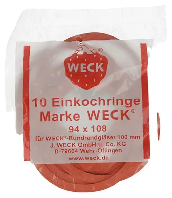 Produktbild von Weck® 10er Einkochringe 94x108 mm