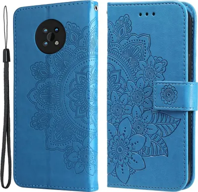 Produktbild von Nokia G50 Hülle - Coverup Mandala Blumen Klapphülle - Blau
