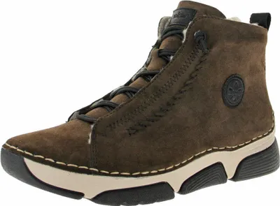 Obrázok produktu pre Rieker dámske šnurovacie topánky členková obuv teplá podšívka ozdobné šitie 45912, veľkosť:39 EU, farba:Brown