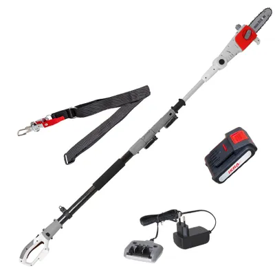 Productafbeelding van IKRA Accu-telescoop snoeizaag met hoge reikwijdte, model ICPS 2020 | 20V | OREGON zaagblad | Werkhoogte tot 4 meter | slechts 3,7 kg | inclusief accu en oplader
