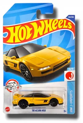 Produktbild von Mattel '90 Acura NSX Modellauto Gelb 1:64