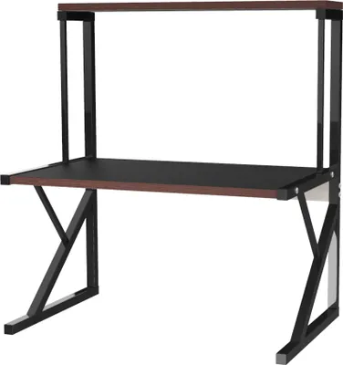 Produktbild von 2 Ebenen Mikrowellenregal Küchenregal Küchenarbeitsplatten Organizer 65x54x30cm Schwarz
