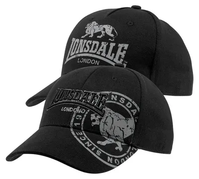 Image de Casquette double pack LEISTON Black one size Lonsdale