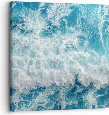 Produktbild von Bild auf Leinwand - Leinwandbild - Meer Welle Ozean - 30x30cm - Wand Bild - Wanddeko - Wandbilder - Leinwanddruck - Bilder - Kunstdruck - Wanddekoration - Leinwand bilder - Wandkunst - AC30x30-4067