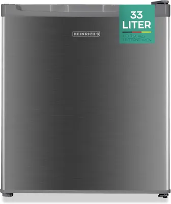Produktbild von Heinrich´s Mini Gefrierschrank 33L -18°C klein kompakt leise:40db Gefrierbox; wechselbarer Türanschlag; mini Tiefkühltruhe Tiefkühlschrank (INOX)