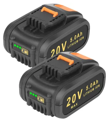 2er-Pack 5,0 Ah Lithium-Akku 20 V für Worx WA3553
