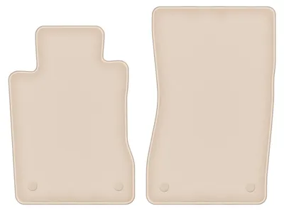 Produktbild von DURBAN Beige Velours-Fußmatten vorne für Mercedes CLS C219 Limousine (2004-2010)