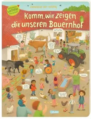 Obrázok produktu pre Komm, wir zeigen dir unseren Bauernhof (Constanze von Kitzings Wimmelgeschichten 3)