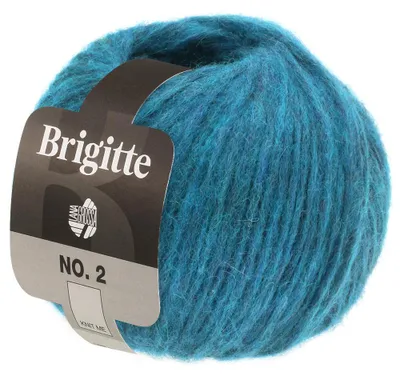 Produktbild von Lana Grossa BRIGITTE NO. 2 Wolle 50 g 140 m Alpaka Baumwolle Strickgarn Farbe 022 - Petrol