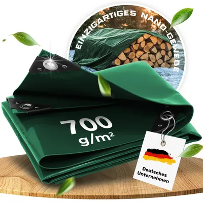 Productafbeelding van Waterdichte en scheurbestendige zeildoek, 700 g/m², met oogjes