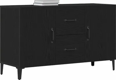 Produktbild von vidaXL Sideboard Schwarz Eichen-Optik 100 x 36 x 60 cm Holzwerkstoff