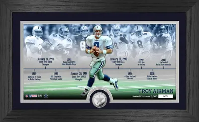 Produktbild von Troy Aikman Cowboys Career Timeline Coin Panorama Bild