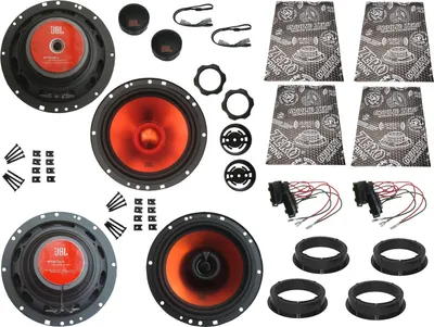 Produktbild von JBL Lautsprecher Set für VW Golf 4 Bj 97-06 Tür Vorne hinten Dämmmatte 1040 Watt