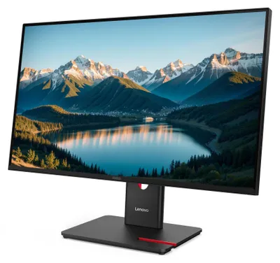 Zdjęcie produktu dla Lenovo ThinkVision T27Q-40, 68,6 cm (27"), 2560 x 1440 px, Wide Quad HD, LED, 6 ms, Czarny