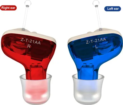 Produktbild von 1 Stück In-Ear Digital Hearing Amplifier(Links,Blau) für Senioren Unsichtbares Ohr Noise-Cancelling Mini Digital Hearing Ear Amplifier Unsichtbarer drahtloser tragbarer Sound-Verstärker